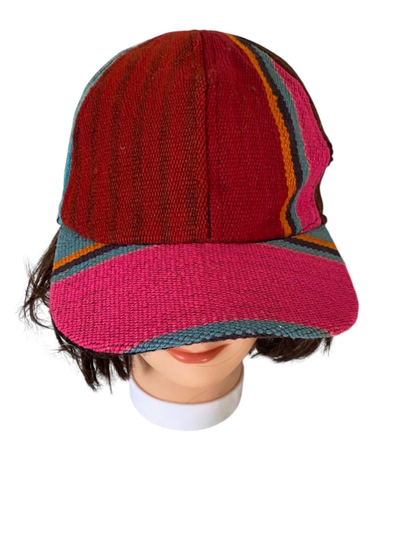 Bohemian Boho Colourful Patchwork Baseball Cap / … - image 2