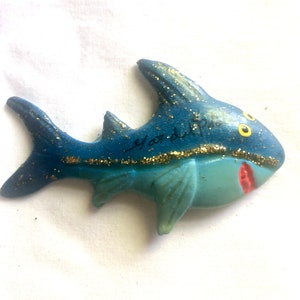 Mar del Plata, Argentina , Shark Vintage Refrigerator Magnet Souvenir