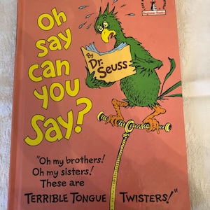 Dr.Seuss Oh Say Kannst du sagen? von Dr. Seuss - Hardcover Vintage Kinderbuch 1979