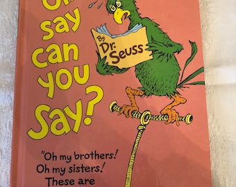 Dr.Seuss Oh Say Can You Say? by Dr. Seuss - Hardcover Children's Vintage Book 1979