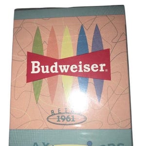 Carte da gioco vintage Budweiser RETRO 1961 Beer Anheuser-Busch 1999, nuove sigillate