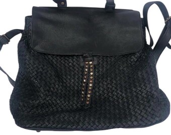Viola Castellani Milano ~ Vintage Large Black Leather  display picture 1