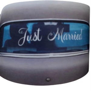 Just Married Car Decal Wedding Car Decoration