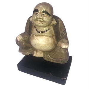 Vintage Laughing Buddha Home Decorations Happy Resin Statue