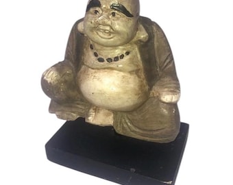 Vintage Laughing Buddha Home Decorations Happy Resin Statue