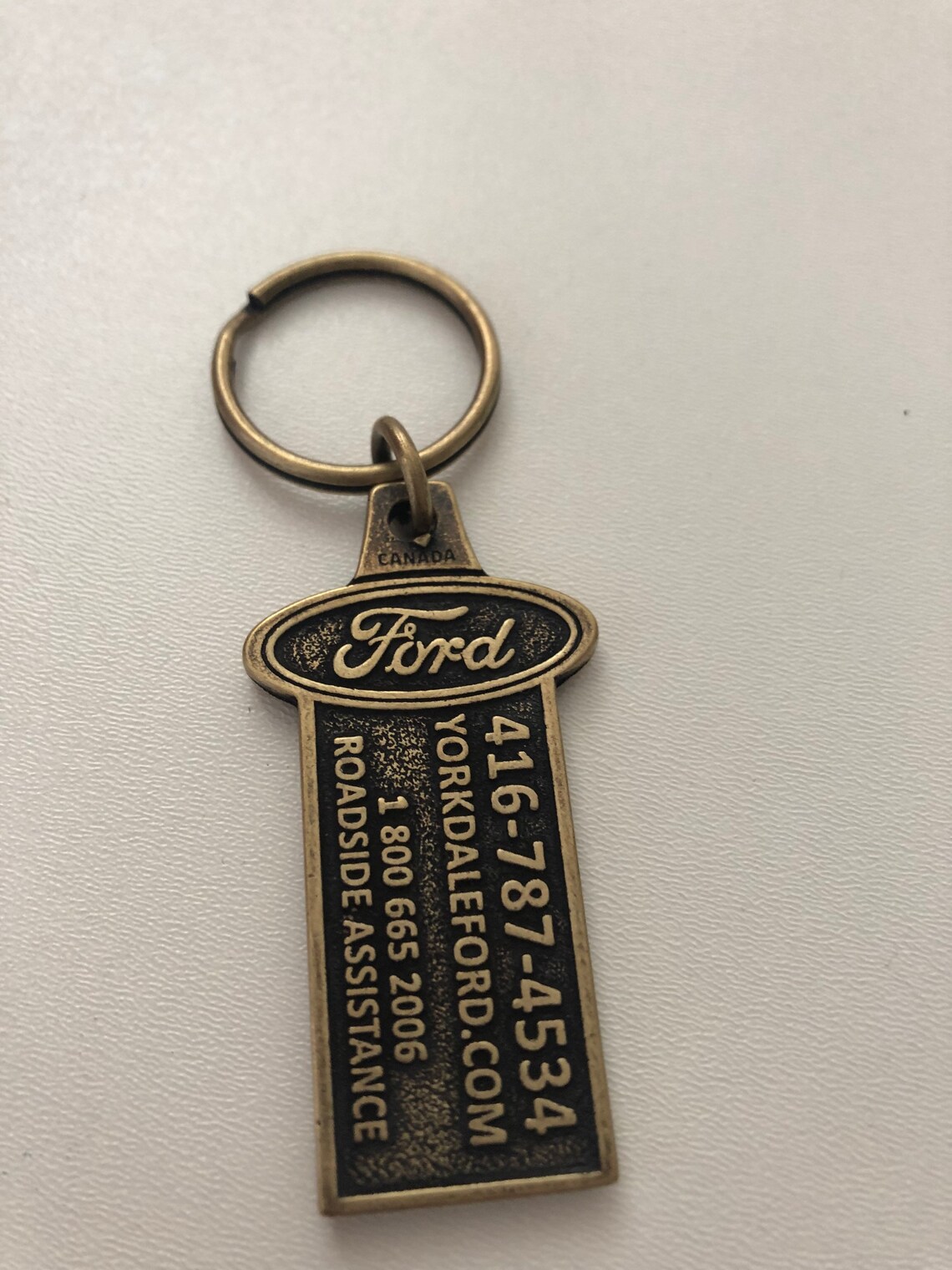 Vintage Ford Brass Automobile Keychain Etsy