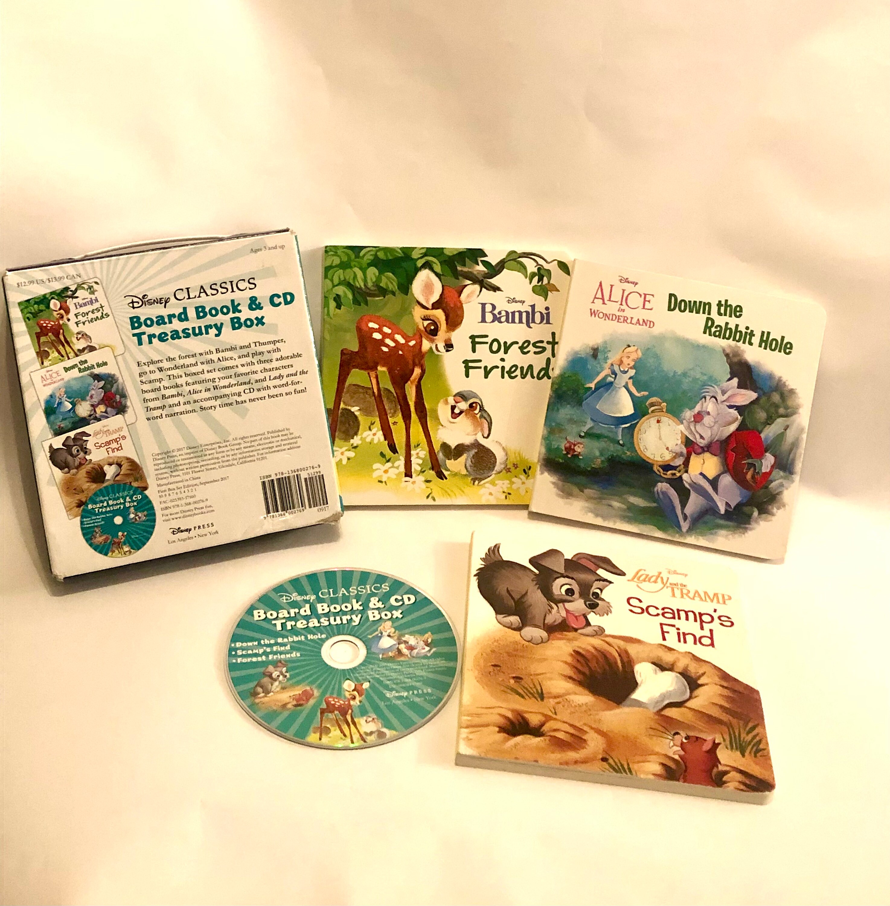 Disney Classics Board 3 Book and CD Treasury Box - Etsy