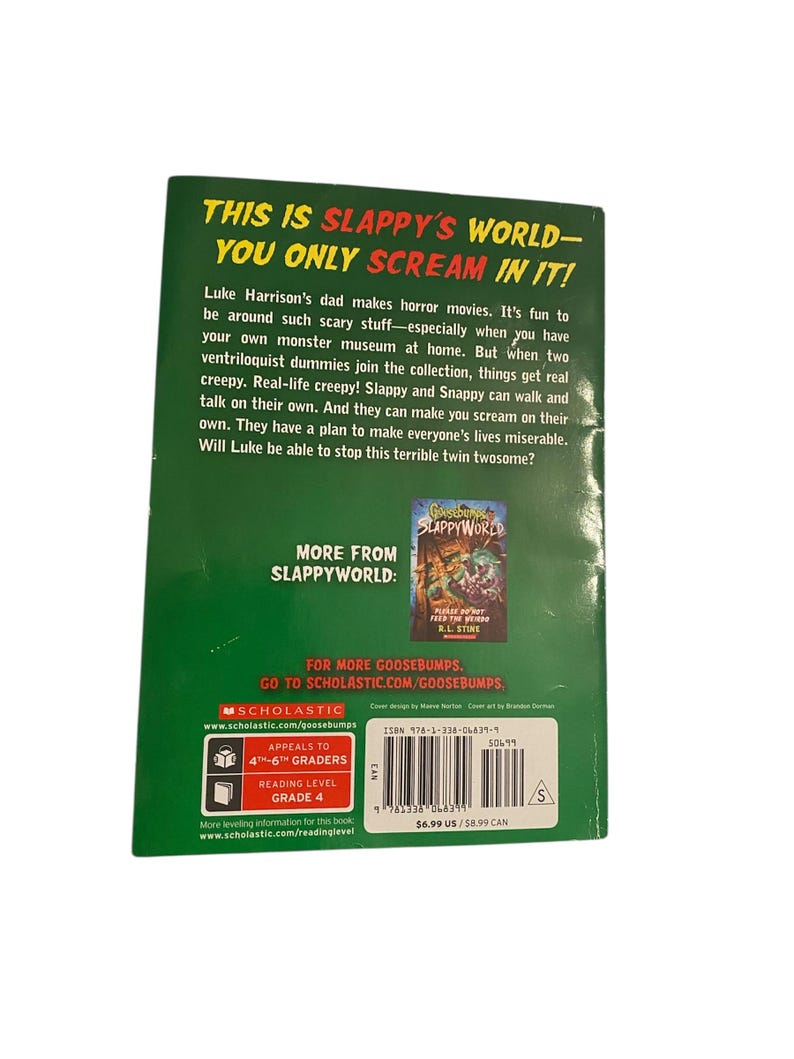 Goosebumps Slappyworld #3 ~ I Am Slappy's Evil Twin ~ by R.L. Stine 1st ...