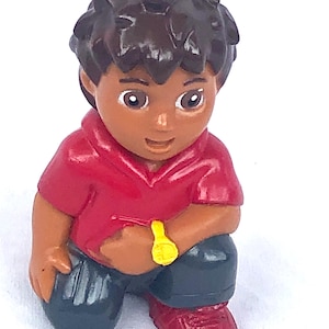 Go Diego Go Kneeling Boy Nickelodeon Decopac Vintage Toy , Cake Topper Figure
