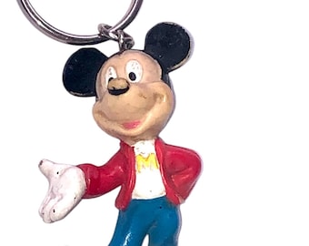 Disney Micky Maus PVC Figur Vintage Schlüsselanhänger