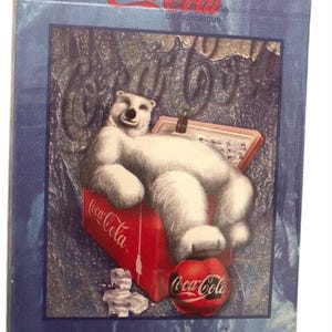 Vintage Coca Cola  Polar Bear Playing Cards Bicycle 1998 Sealed New