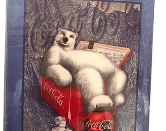 Vintage Coca Cola Eisbär Spielkarten Fahrrad 1998 New versiegelt