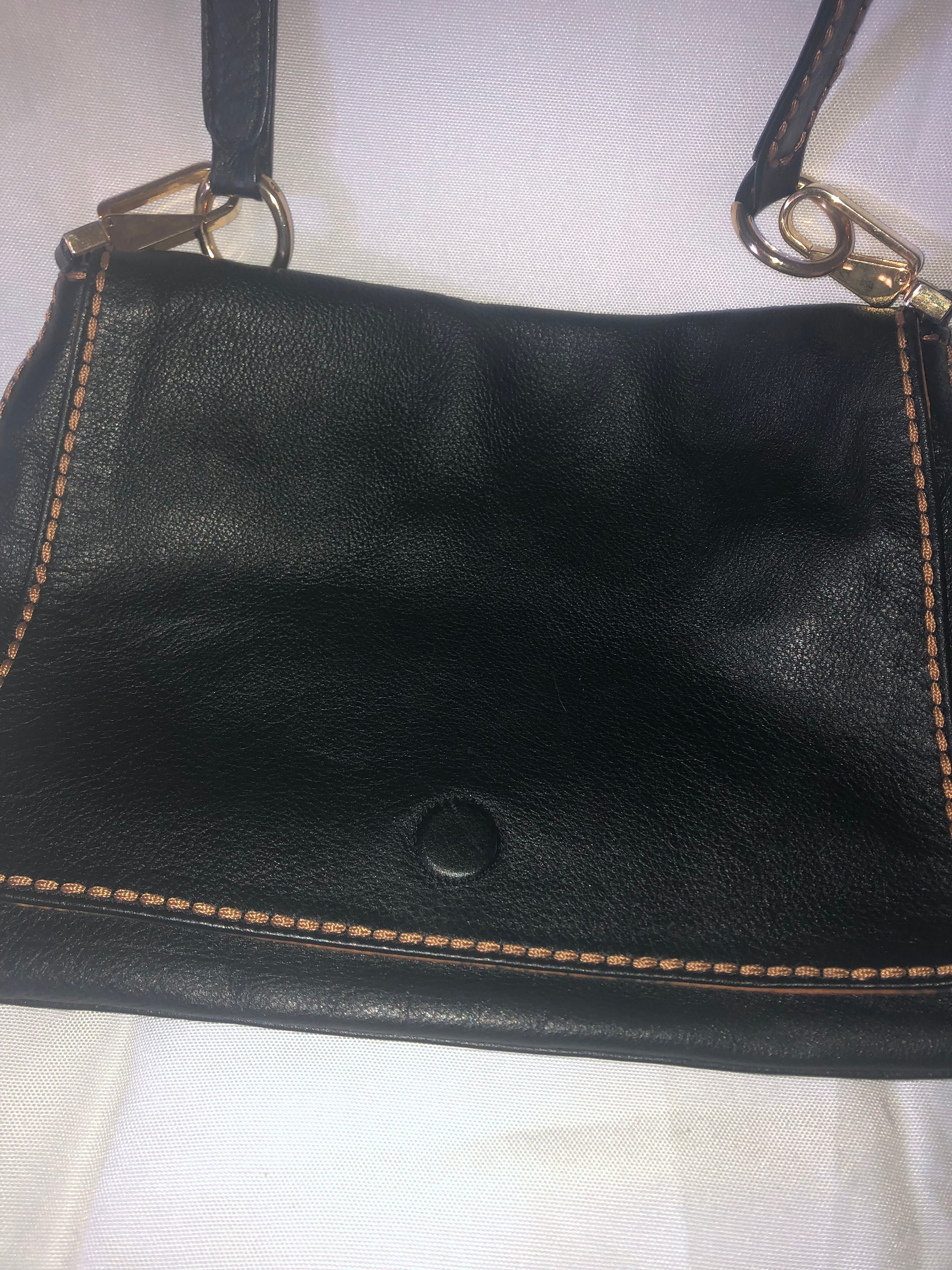 Plinio Visona Genuine Ostrich Leather Handbag Gorgeous 