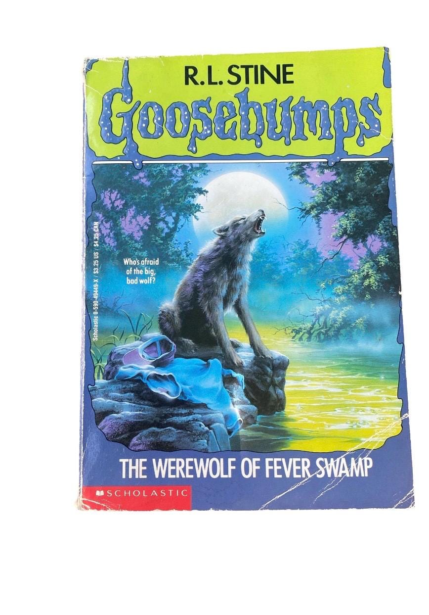 Goosebumps # 14 “ the Werewolf of Fever Swamp” R.L. Stine Vintage Book ...