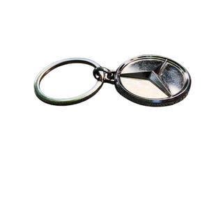 Vintage Mercedes-Benz Chrome Star-sleutelhanger