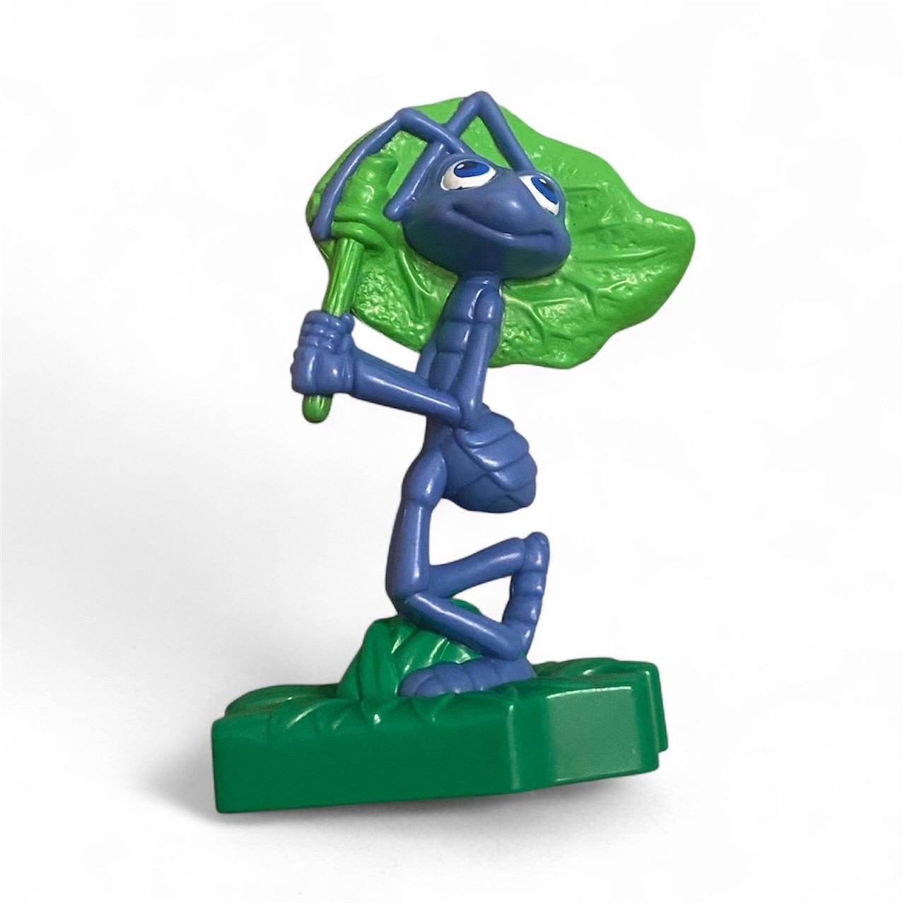 Disney A Bug's Life Ant Flik Figure on Puzzle Base Mcdonalds Happy