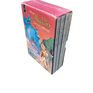 Sealed Vintage Disney&#39;s Aladdin Little Library Board Book 1St Edition 1995