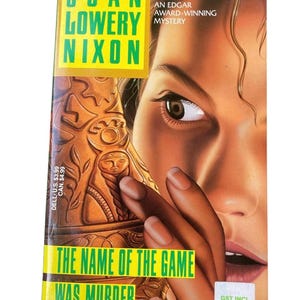 The Name of the Game Was Murder by Joan Lowery Nixon Vintage Book 1St Print Edition 1994