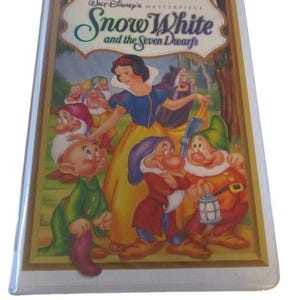 Snow White & The Seven Dwarfs VHS Walt Disney Masterpiece Collection 1994