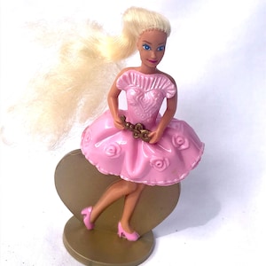 Barbie ~ Locket Surprise Barbie ~ McDonalds Happy Meal Vintage Toy 1994 ~ Barbie Cake Topper
