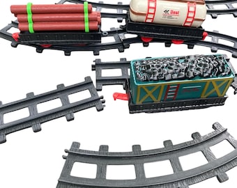 Set di treni con binari giocattolo vintage