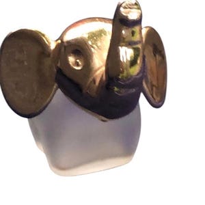 Vintage Avon Collectible Perfume Empty Bottle Good Luck Elephant