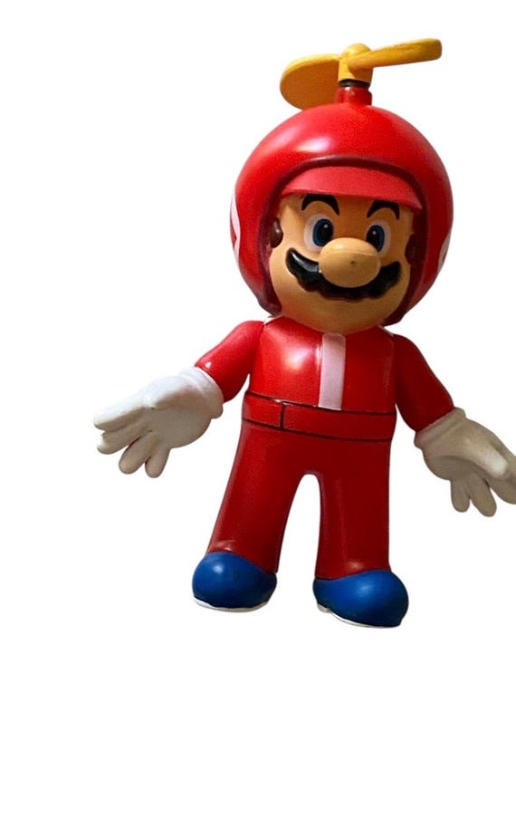 PUNKDRUNKERS あいつ マリオMARIO 真頭realhead ソフビ World of Nintendo Super Mario Propeller Mario Figure - Etsy