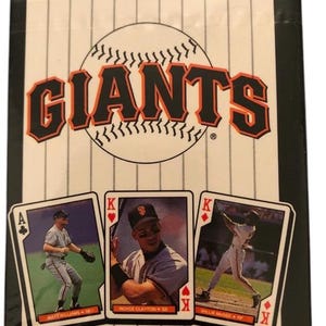 Cartas de jogar vintage da Major League Baseball San Francisco Giants 1994, novas e lacradas