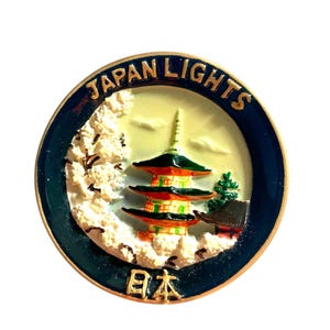 Japan Lights 3D Resin Refrigerator Magnet Japan Travel Souvenir