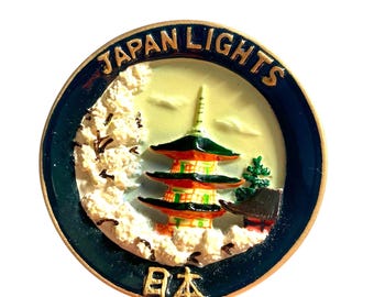 Japan Lights 3D Resin Refrigerator Magnet Japan Travel Souvenir