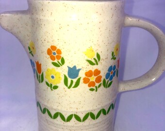 Pot à lait vintage Brendan Erin Stone, petit pichet floral, motif printemps irlandais, Irlande