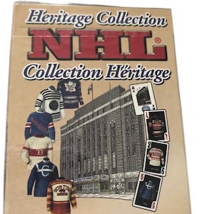 Cartes à jouer de hockey NHL Heritage Sports vintage, jeu de cartes scellé