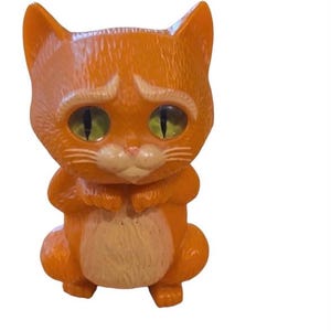 Puss In Boots Opens Eyes McDonald ‘s Happy Meal Vintage Toy , Shrek Puss in Boots Cat Toy, Cake Topper Figure