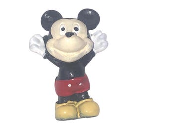 Disney Mickey Mouse Miniature Figure PVC Vintage Toy