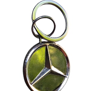 Vintage Mercedes-Benz chromen sleutelhanger