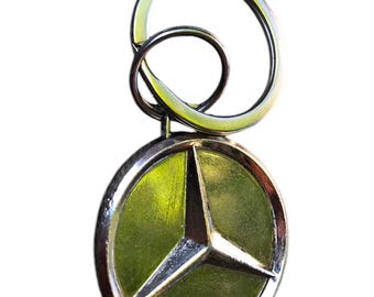 Vintage Mercedes Benz Chrome Keychain