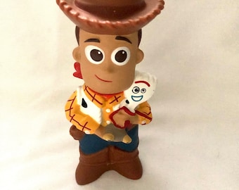 Disney Pixar Toy Story ~ Woody ~ Vinyl Vintage Toy 5.7” ~ Cake Topper Figure