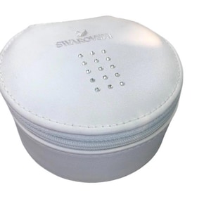 Swarovski White Jewelry Box, Travel Jewelry Case Woman’s Fashion