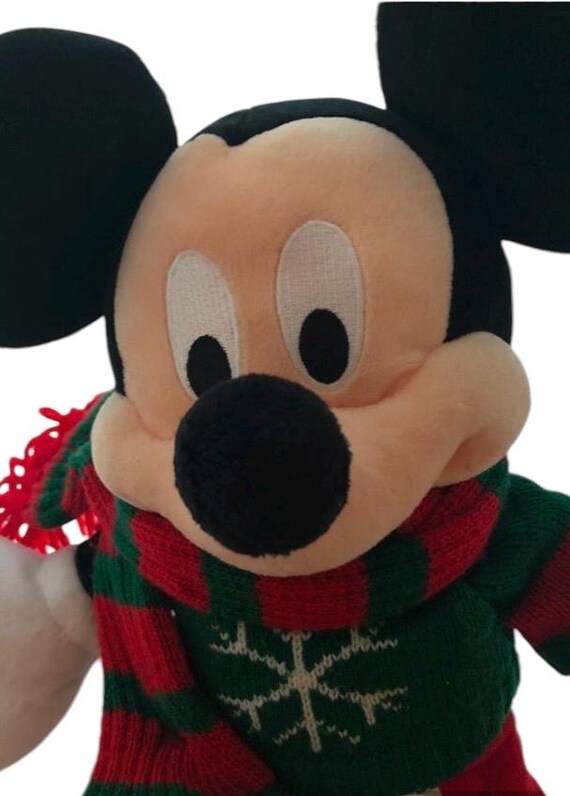 Maglione-sciarpa di peluche vintage di Topolino Disney Store 2009
