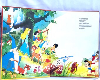 ディズニーのアラジン ハードカバー本 ヴィンテージ ディズニー