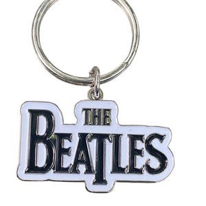 The Beatles Drop T Logo Keyring Vintage Keychain Official