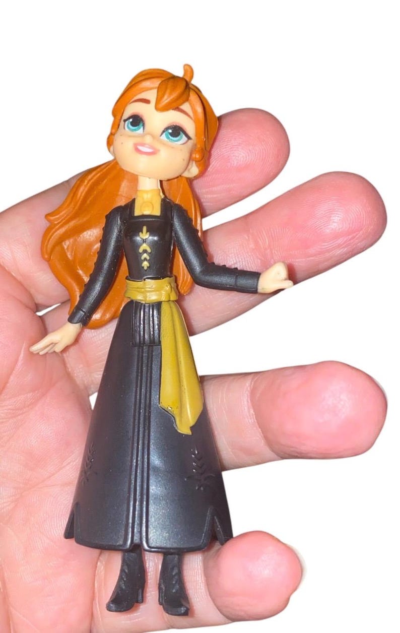 Disney Frozen 2 ~ Anna Princess ~ PVC Hasbro Vintage Doll image 4