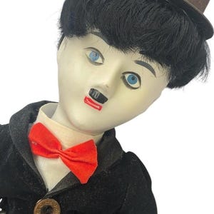 Vintage Charlie Chaplin Doll Porcelain Head Hands Feet 18”