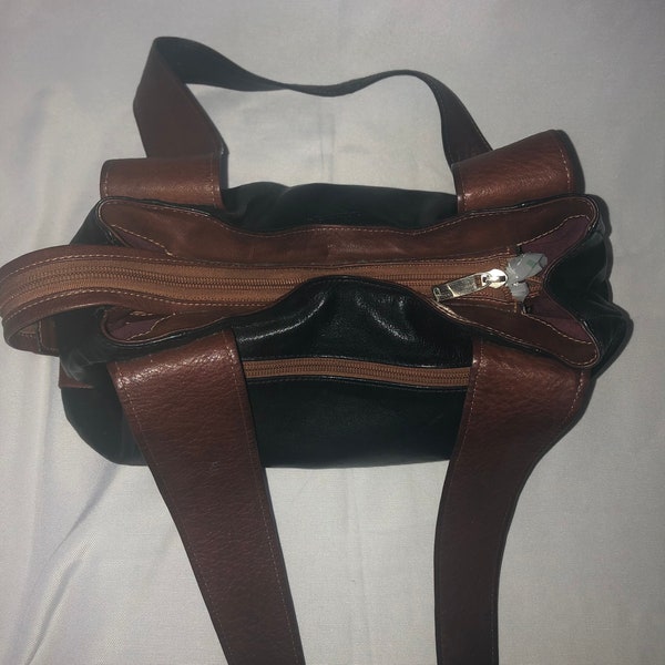 Vintage Joanel Natural Nappa 100% Leather Shoulder Bag/Purse