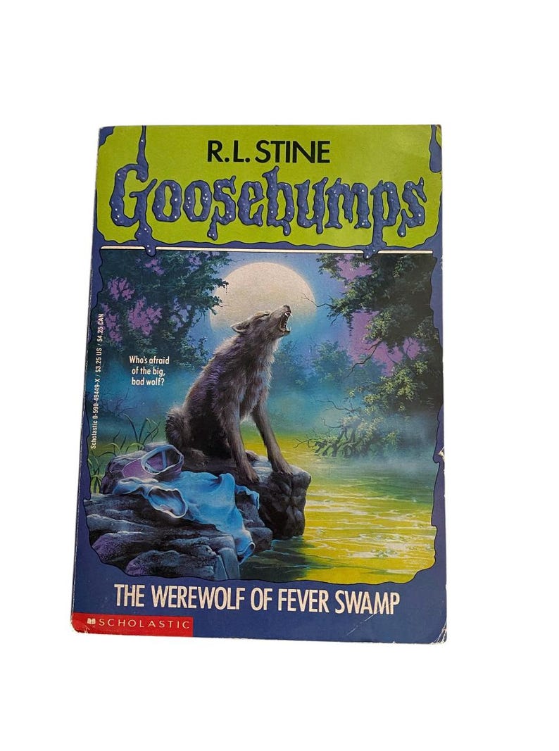 Goosebumps # 14 “ the Werewolf of Fever Swamp” R.L. Stine Vintage Book ...
