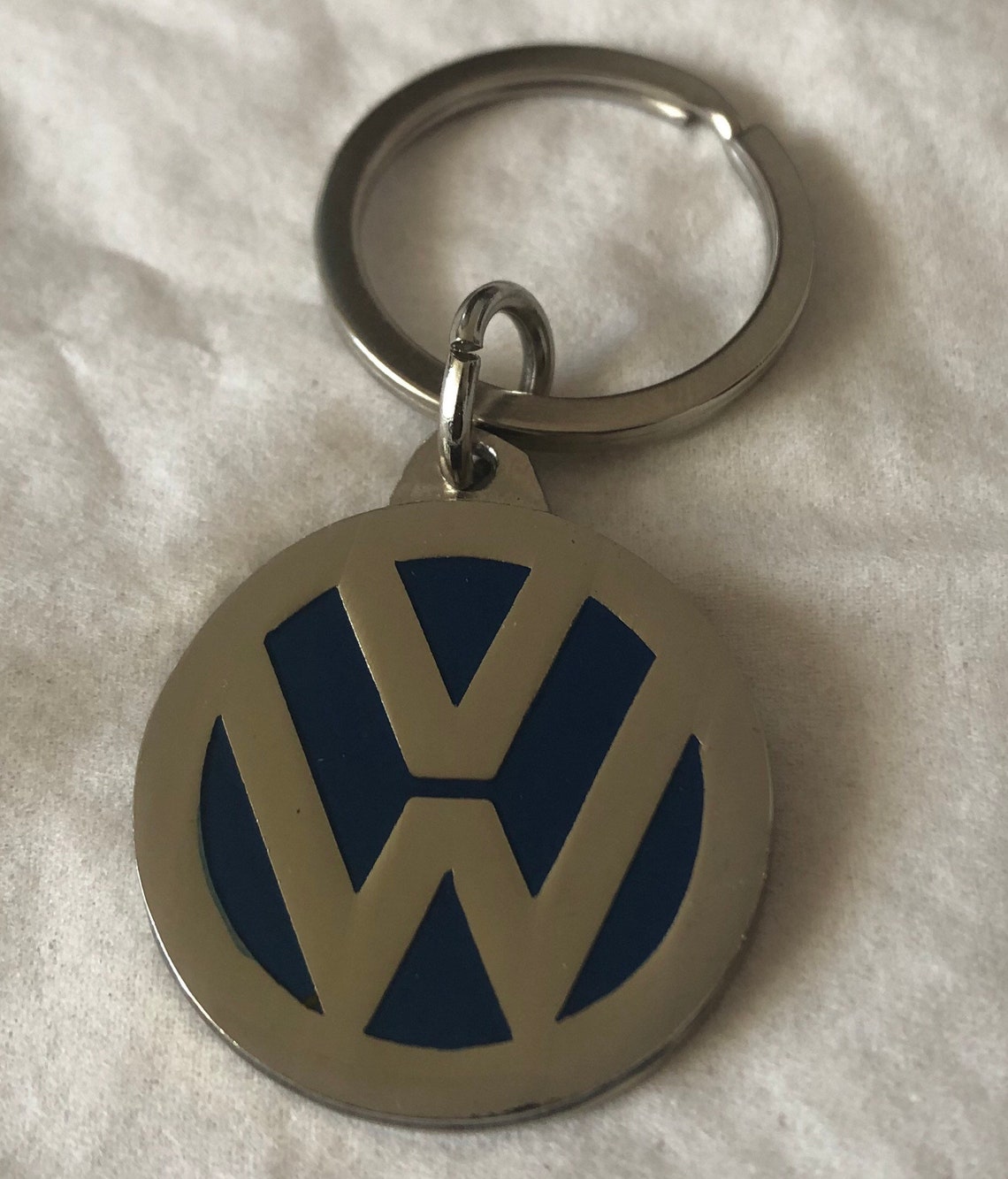 Vintage volkswagen blue Keychain Etsy