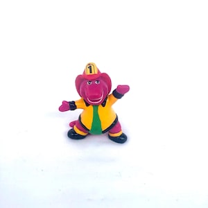 Barney Dinosaur The Lyons Group Strażak Strój Zabawka Vintage 1993