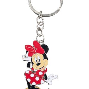 Disney Minnie Mouse Metal Keychain Minnie Keyring , Disney Souvenir