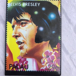 Vintage Elvis Presley Photo Fridge Magnet