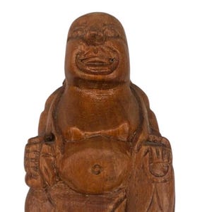 Buddha Hand Carved Wooden Statue
